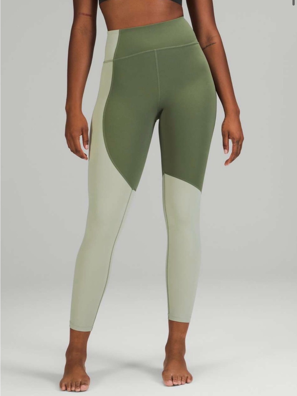Lululemon Nulu Colour Block High-Rise Crop 23"